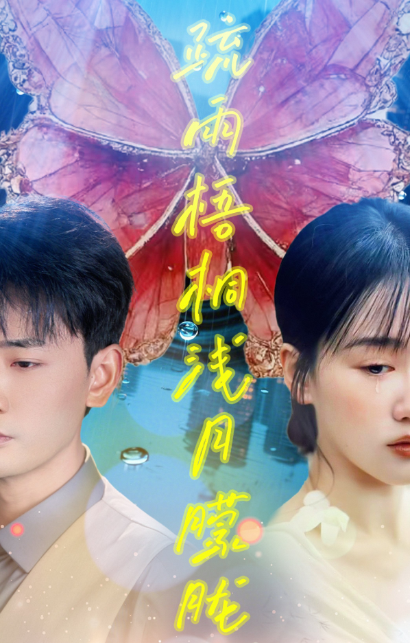 疏雨梧桐浅月朦胧