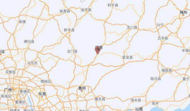 广东河源3.5级地震 广州佛山有震感